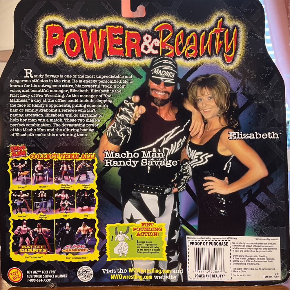 WCW/NWO Toy Biz Macho Man  Savage Randy & Elizabeth - Toy Biz action figure collectible [Barcode 035112770886] - Main Image 3