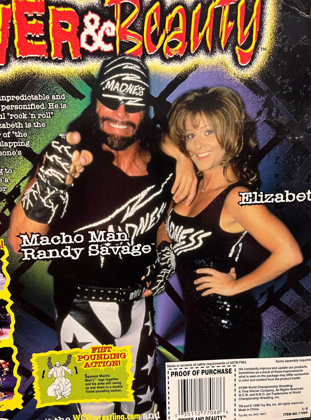 WCW/NWO Toy Biz Macho Man  Savage Randy & Elizabeth - Toy Biz action figure collectible [Barcode 035112770886] - Main Image 4