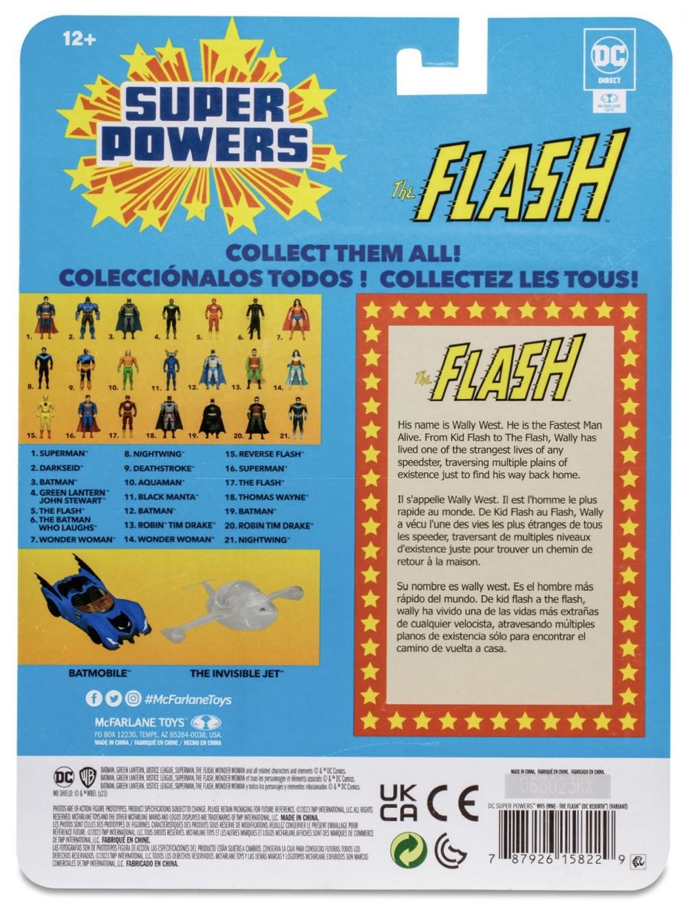 The Flash (Opposites Attract) - McFarlane Toys / DC Direct (DC Super Powers Wave 3) action figure collectible [Barcode 787926158229] - Main Image 2