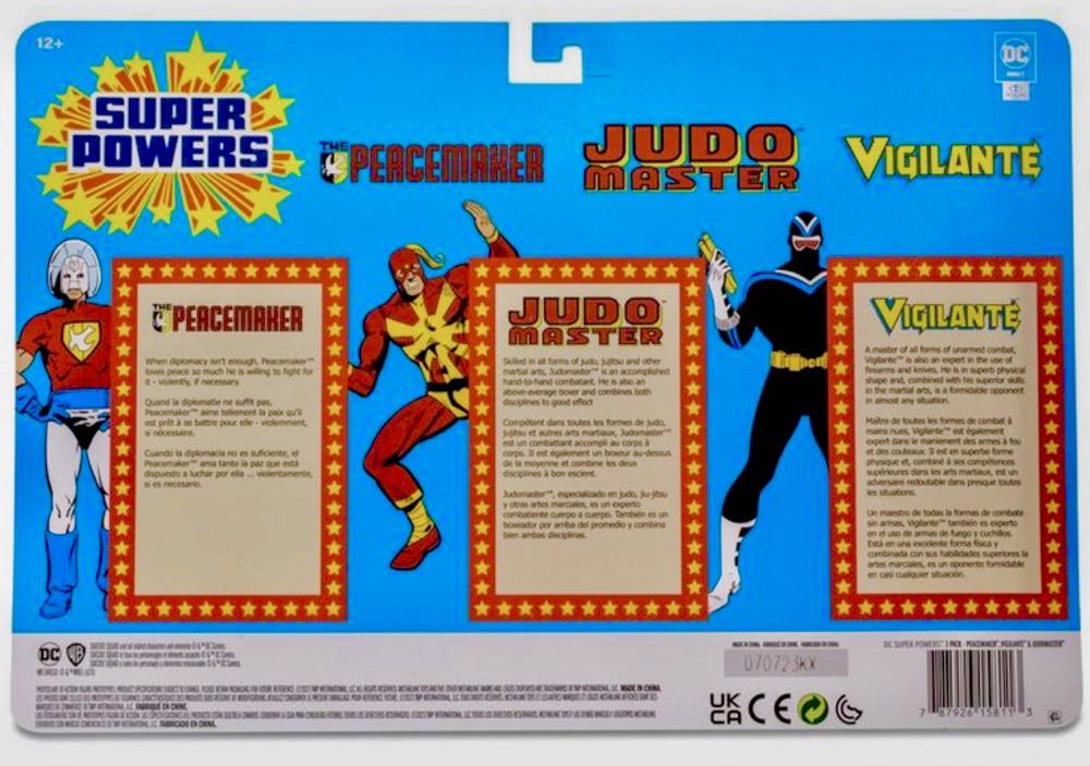 Super Powers Peacemaker, Judo Master & Vigilante - McFarlane (Super Powers - McFarlane Toys) action figure collectible [Barcode 787926158113] - Main Image 2