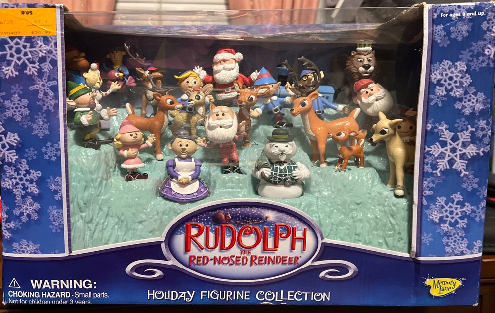 Rudolph The Red Nosed Reindeer Holiday Figurine Collection Xmas 24 Memory Lane - Playing Mantis action figure collectible [Barcode 090733067357] - Main Image 3