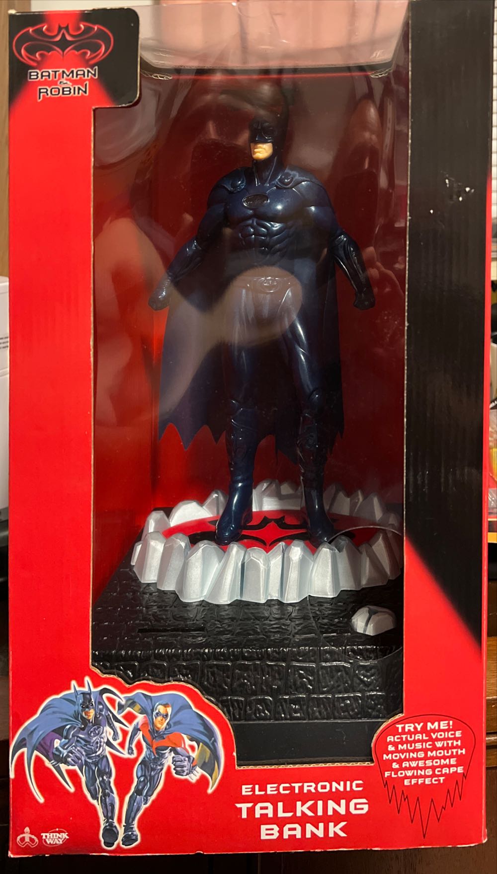Batman Electronic Talking Bank Vintage Thinkway & Robin Dc In Display - Think Way Toys (Batman & Robin) action figure collectible [Barcode 064442627034] - Main Image 3