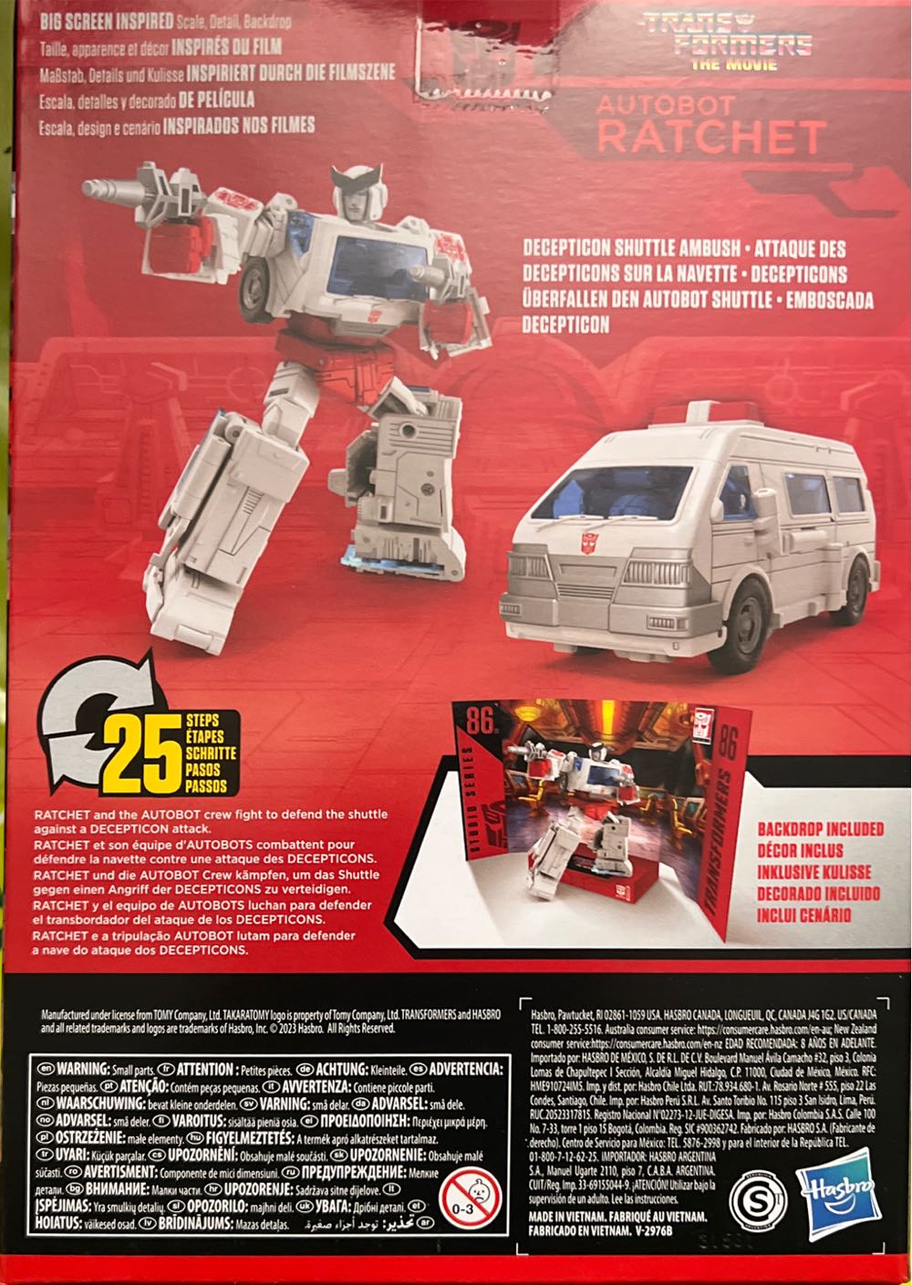 TF Studio Series 86-23: Voyager Autobot Ratchet - Hasbro / Takara Tomy (Transformers Studio Series ‘86) action figure collectible [Barcode 195166223544] - Main Image 3