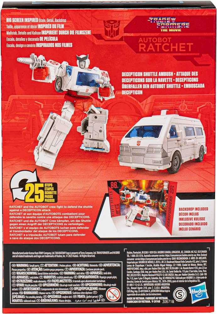 TF Studio Series 86-23: Voyager Autobot Ratchet - Hasbro / Takara Tomy (Transformers Studio Series ‘86) action figure collectible [Barcode 195166223544] - Main Image 4