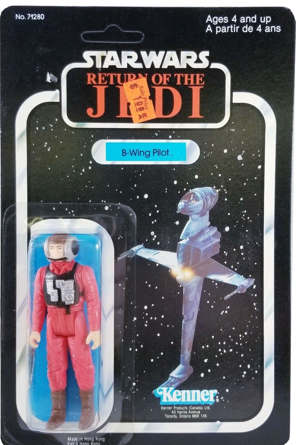 B Wing Pilot - Kenner (Star Wars - Return Of The Jedi) action figure collectible - Main Image 2