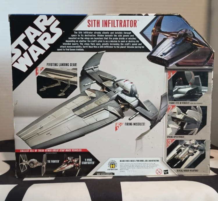Sith Infiltrator TAC - Vehicles - Hasbro (Star Wars Episode I: The Phantom Menace) action figure collectible - Main Image 2