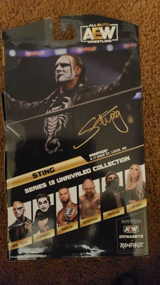 AEW Unrivaled Collection Sting - Jazwares LLC (AEW Unrivaled) action figure collectible [Barcode 191726485070] - Main Image 2