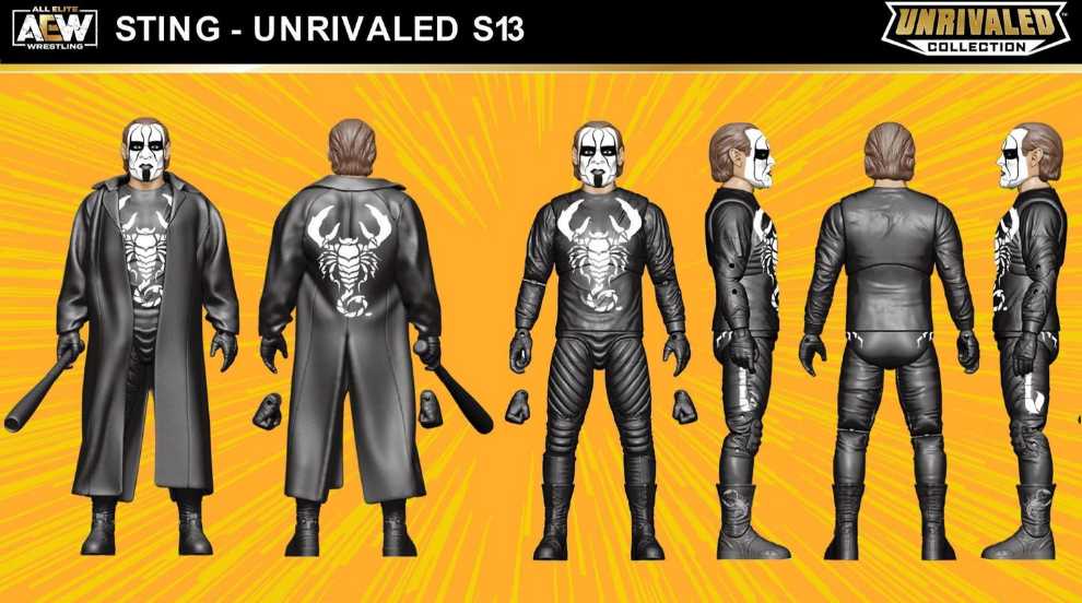 AEW Unrivaled Collection Sting - Jazwares LLC (AEW Unrivaled) action figure collectible [Barcode 191726485070] - Main Image 4