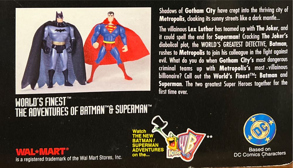 The Batman TAS: World’s Finest Batman & Superman Ltd Edition - Kenner (The New Batman Adventures) action figure collectible [Barcode 076281642840] - Main Image 4