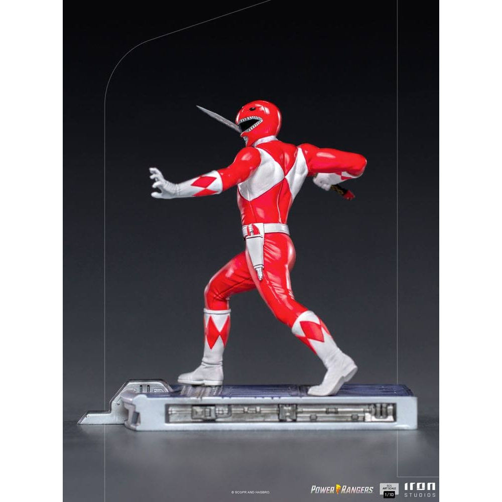 MMPR 1:10 scale Red Power Ranger - Iron Studios (Mighty Morphin’ Power Rangers) action figure collectible - Main Image 2