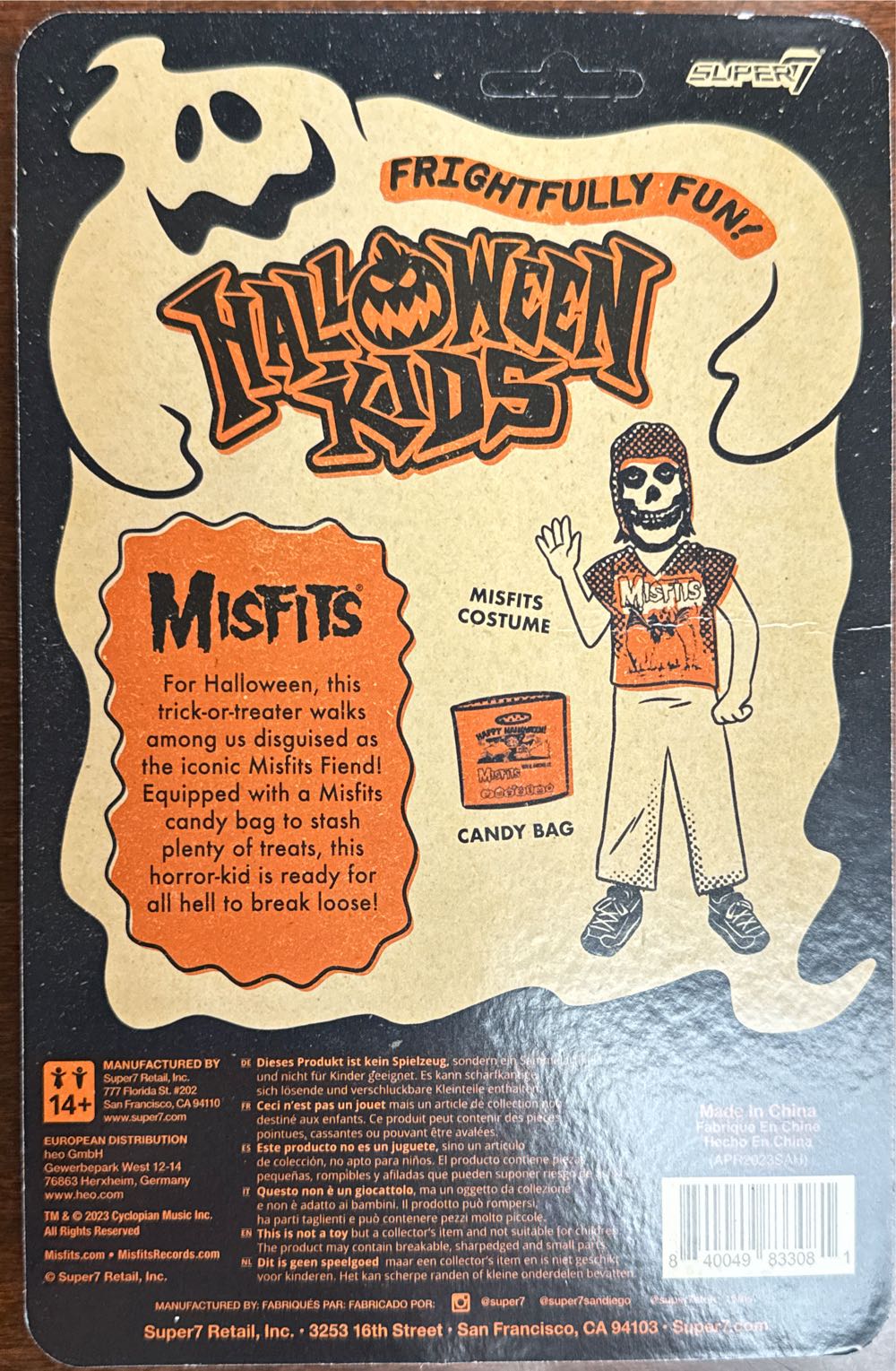 Misfits - Kids ReAction - Super 7 action figure collectible [Barcode 840049833081] - Main Image 2