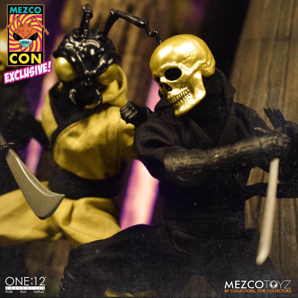 Mezco - One:12 Collective - Rumble Society - House of the Golden Skulls: Gold Skull Ninja 6” Action Figure - Mezco Toyz (One:12 Collective - Rumble Society) action figure collectible - Main Image 3
