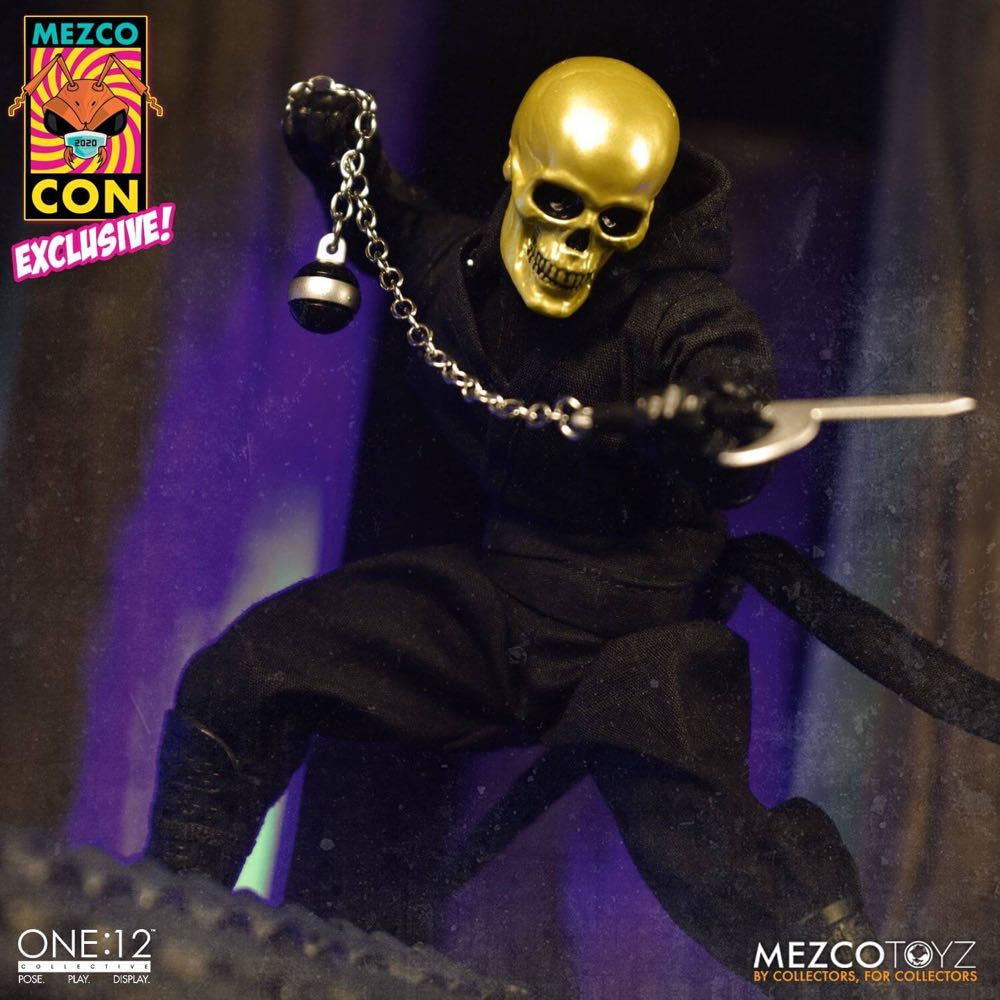 Mezco - One:12 Collective - Rumble Society - House of the Golden Skulls: Gold Skull Ninja 6” Action Figure - Mezco Toyz (One:12 Collective - Rumble Society) action figure collectible - Main Image 4