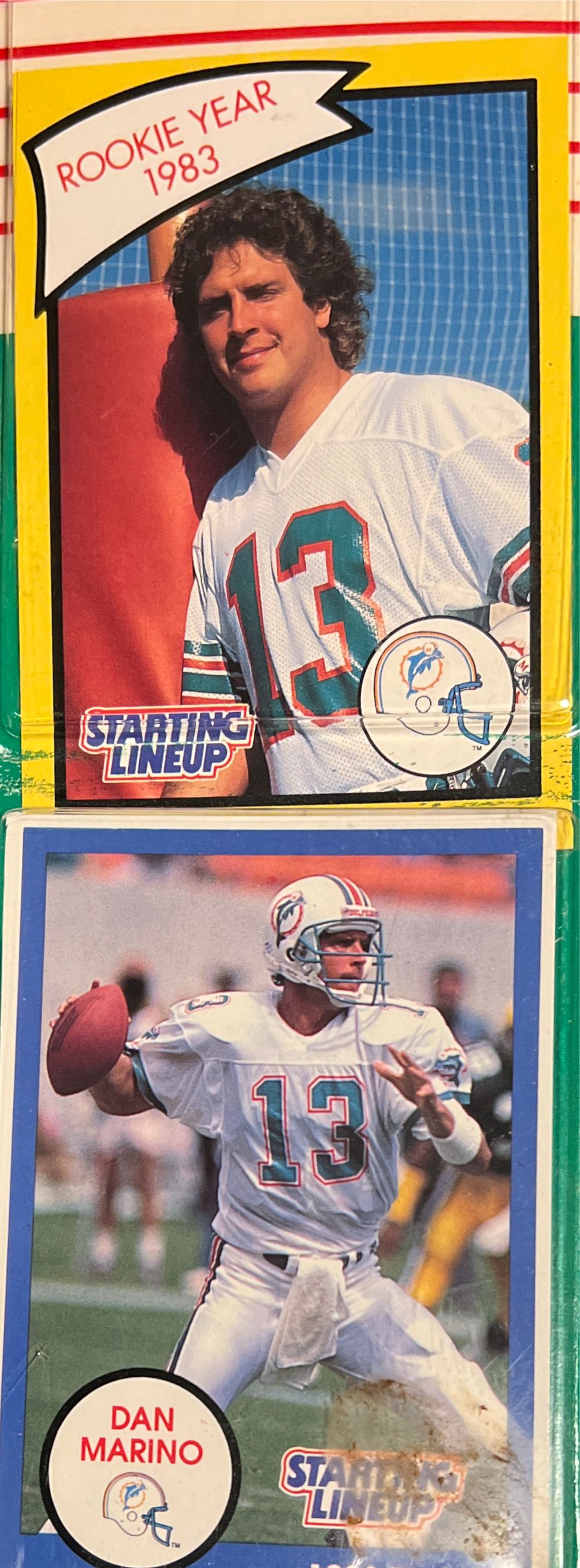 Starting Lineup Dan Marino With Rookie Year Collectors Card Dolphins Nfl W - Kenner action figure collectible [Barcode 076281732329] - Main Image 2