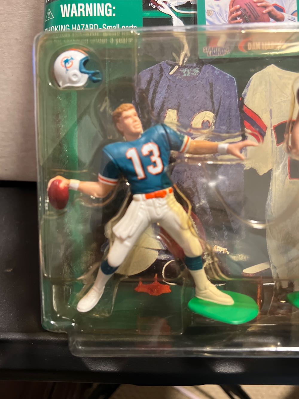 Football Nfl Starting Lineup Classic Doubles Qb Club Dan Marino Dolphins Panthers Dolphins Panthers Pitt ~ Nip & - Kenner action figure collectible [Barcode 076281716794] - Main Image 2