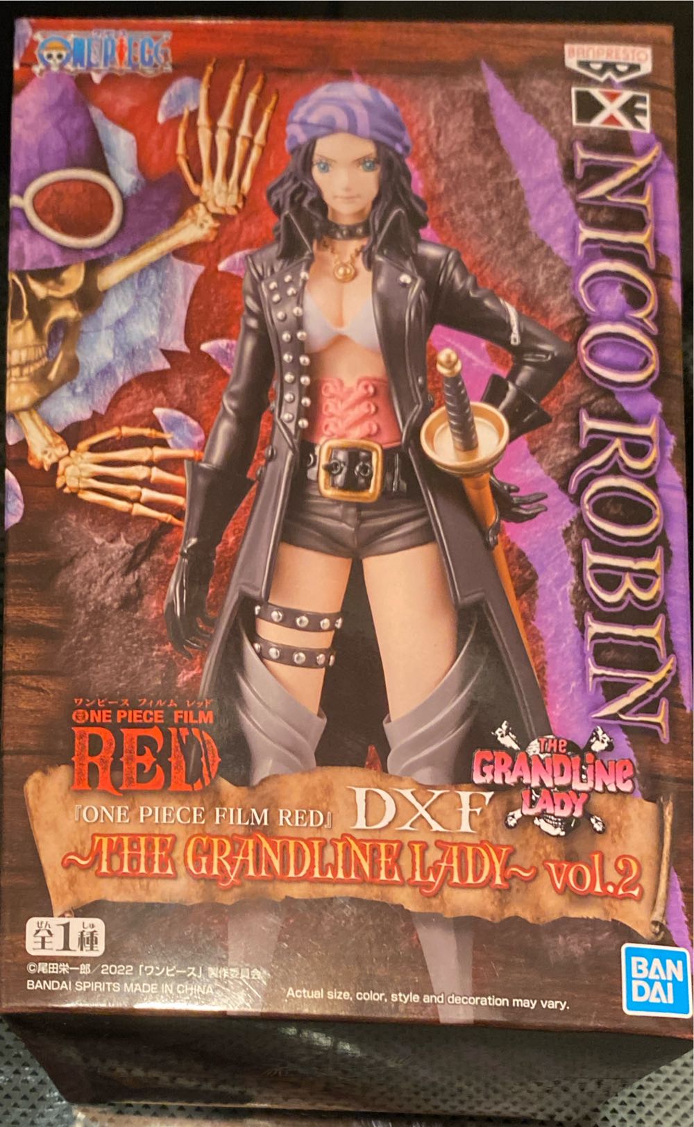 Banpresto One Piece Dxf The Grandline Lady Vol.2 Nico Robin - Bandai Spirits (One Piece Red DXF) action figure collectible [Barcode 4983164190618] - Main Image 2