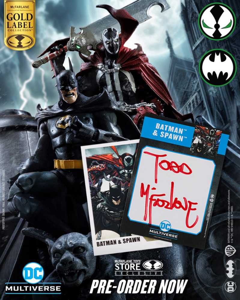 Batman & Spawn - McFarlane Toys™ (Autographed Gold Label) action figure collectible [Barcode 787926157796] - Main Image 4