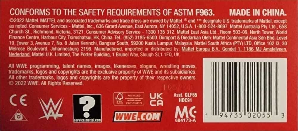 Randy Orton - Mattel (Pro Wrestling) action figure collectible [Barcode 194735107612] - Main Image 4