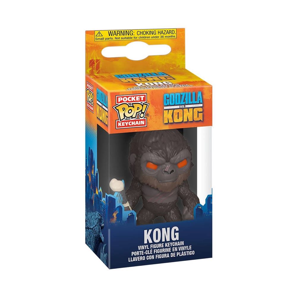 Godzilla Vs Kong : Pocket Pop! Keychain Kong  action figure collectible [Barcode 889698509589] - Main Image 2