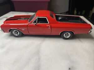 Chevy El Camino Ss 396 Red 1:24 Metal Die Cast 1:24 Motormax Motor Legends Diecast Max Model American Scale Car 1 24  action figure collectible [Barcode 7471327741700] - Main Image 1
