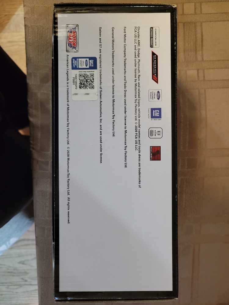 Motor Max American Legends 24 Diecast Motor Max 1:24 2018 Ford Mustang Gt Blue W/black  Interior   action figure collectible [Barcode 661732793525] - Main Image 4