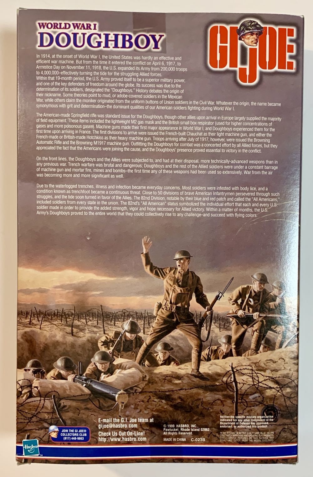 Gi Joe World War 1 Dough Boy - Hasbro action figure collectible [Barcode 076930815724] - Main Image 3