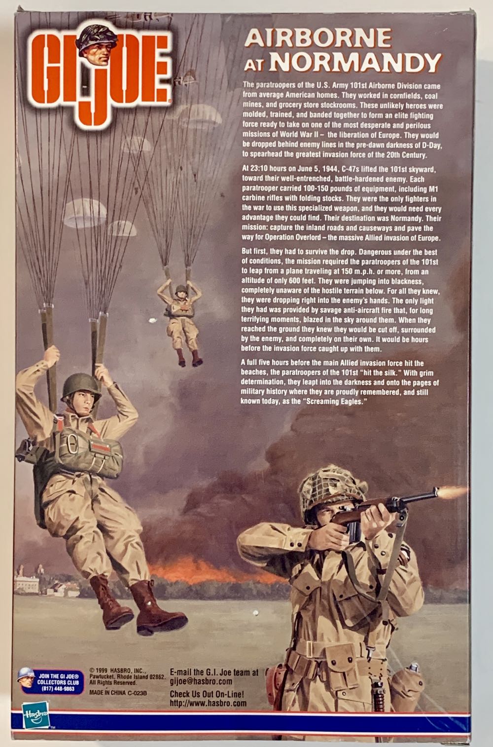 G I Joe Airborne At Normandy - Hasbro action figure collectible [Barcode 076930815717] - Main Image 3