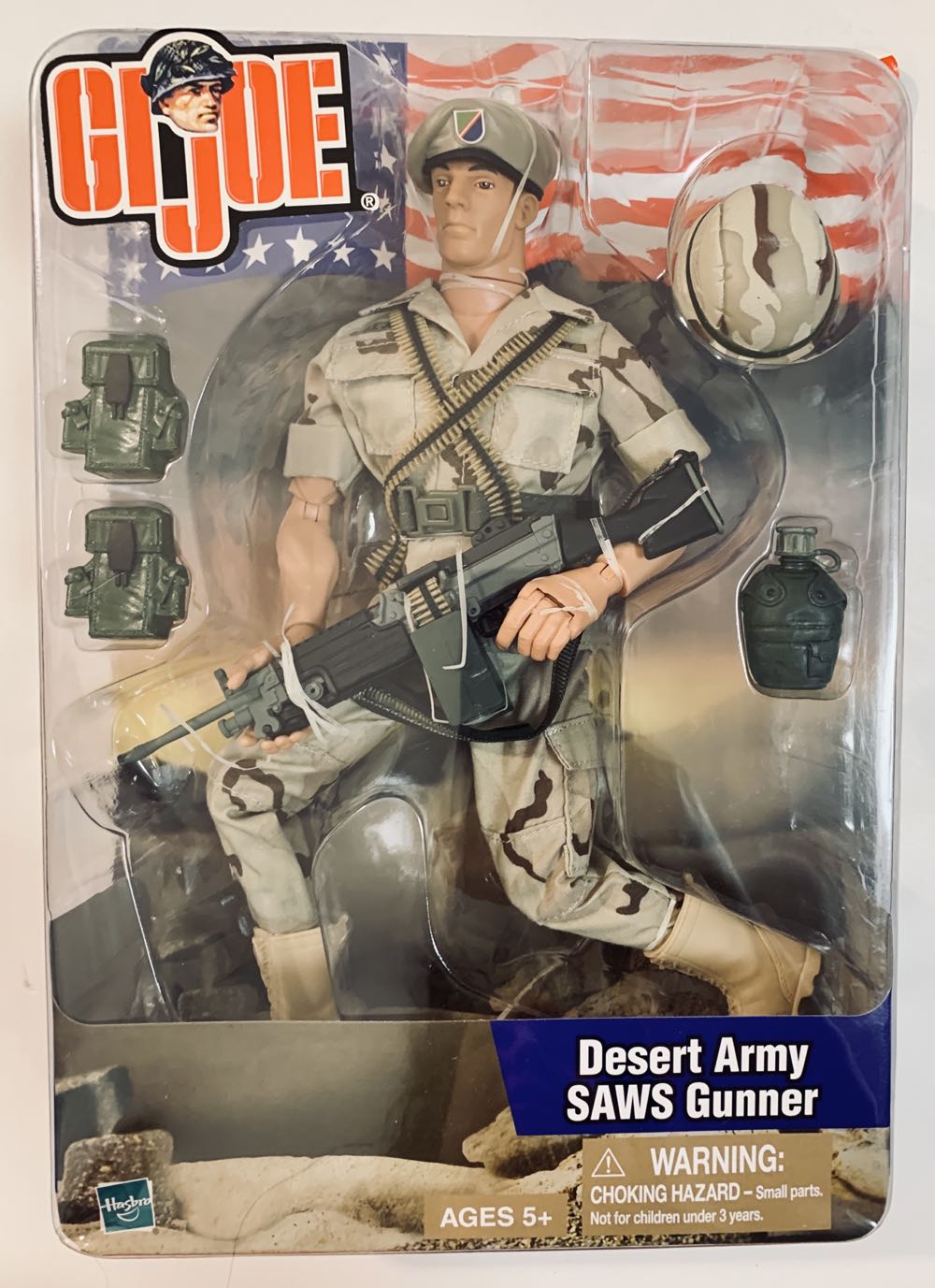 Hasbro Gi Joe Desert Army SAWS Gunner - Hasbro action figure collectible [Barcode 076930811443] - Main Image 2