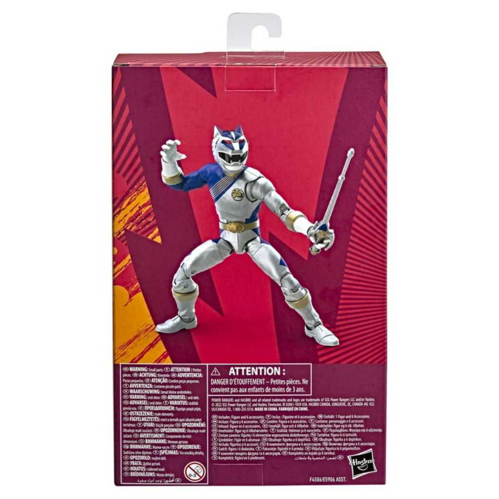 Mighty Morphin Power Rangers Lightning Collection Wild Force Lunar Wolf Ranger Walmart Edition 6” Red - Hasbro (PR Wild Force) action figure collectible [Barcode 195166170879] - Main Image 2