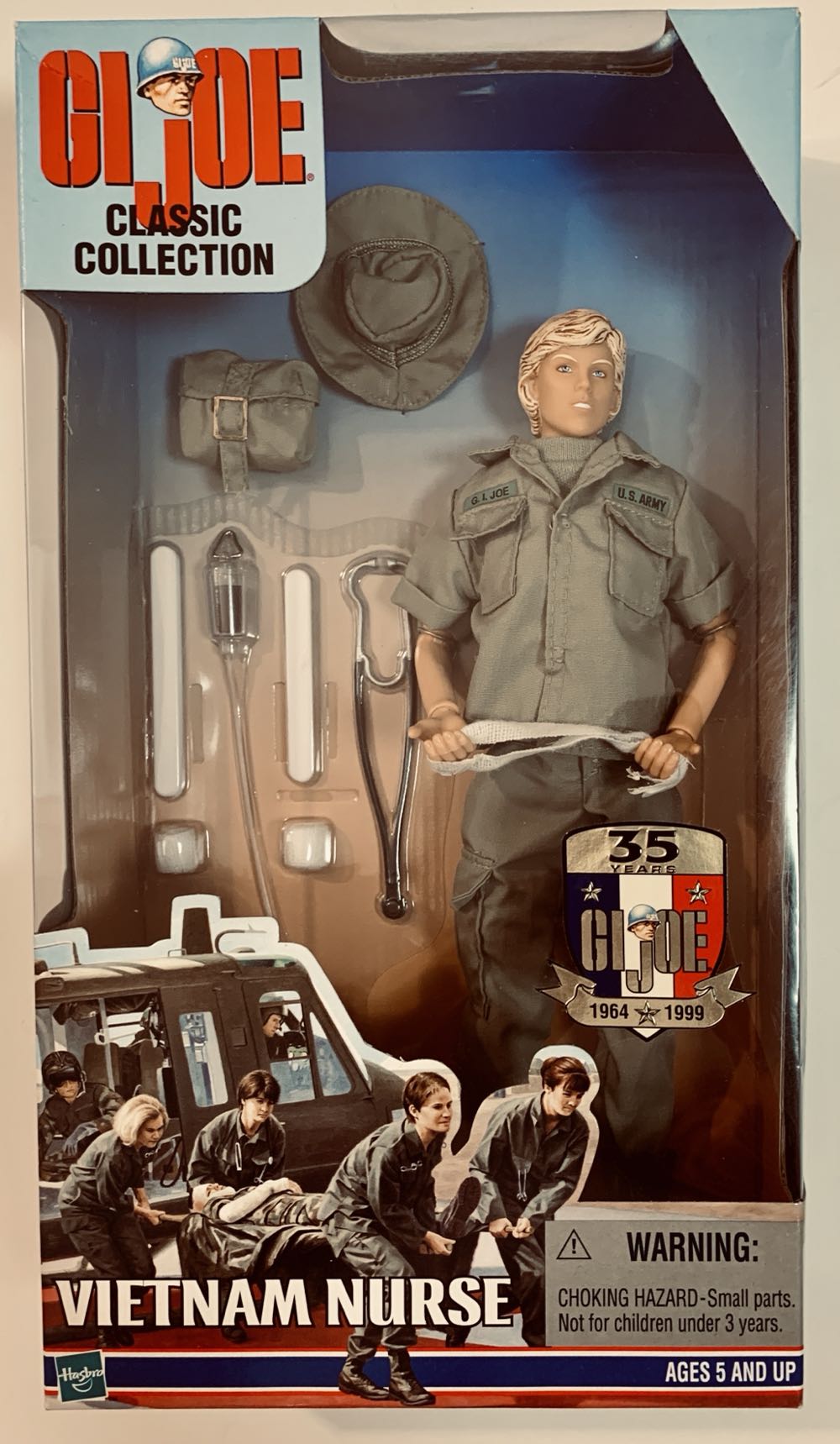 G I Joe Vietnam Nurse - Hasbro (Military) action figure collectible [Barcode 076930815373] - Main Image 2