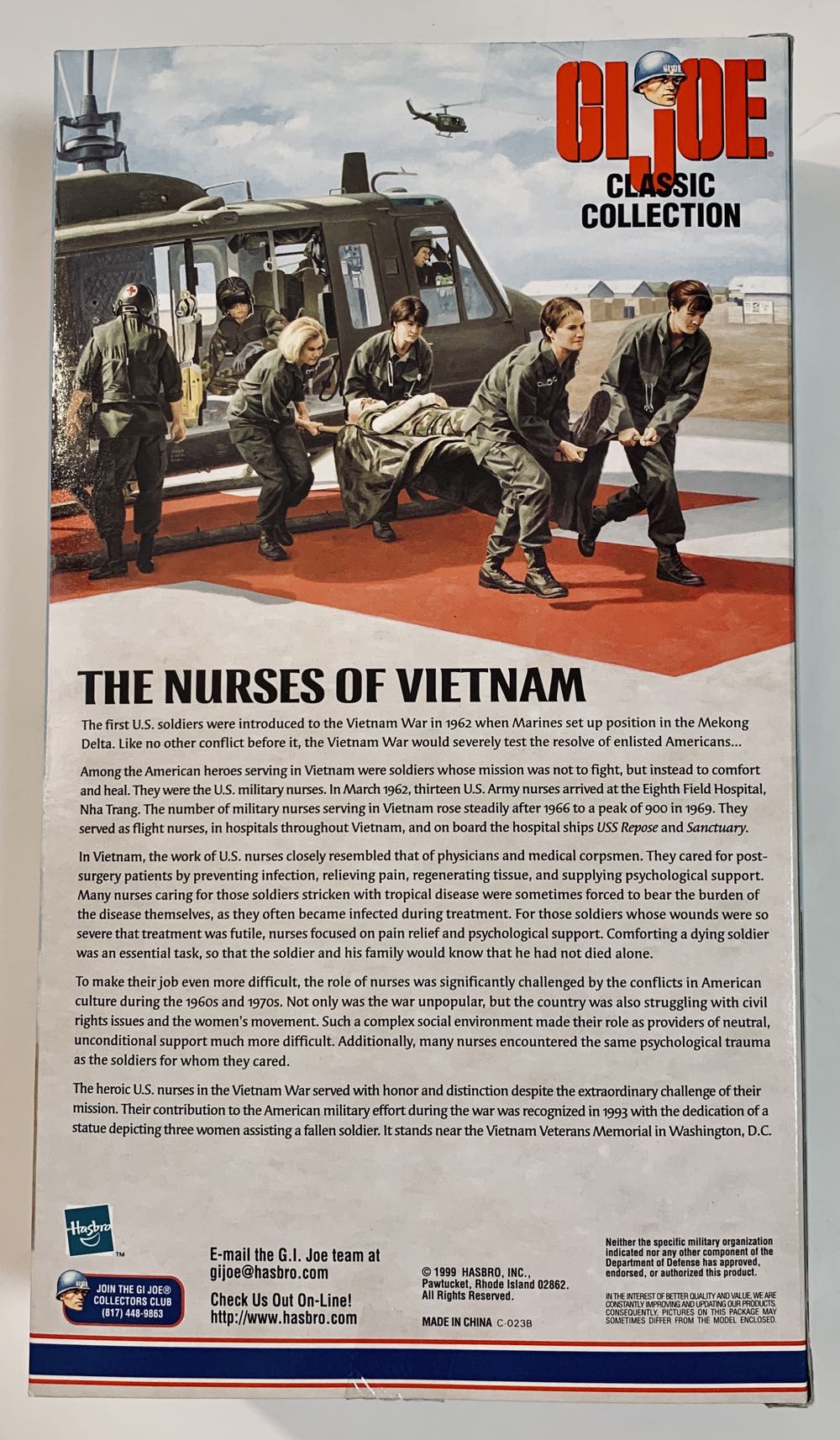 G I Joe Vietnam Nurse - Hasbro (Military) action figure collectible [Barcode 076930815373] - Main Image 3