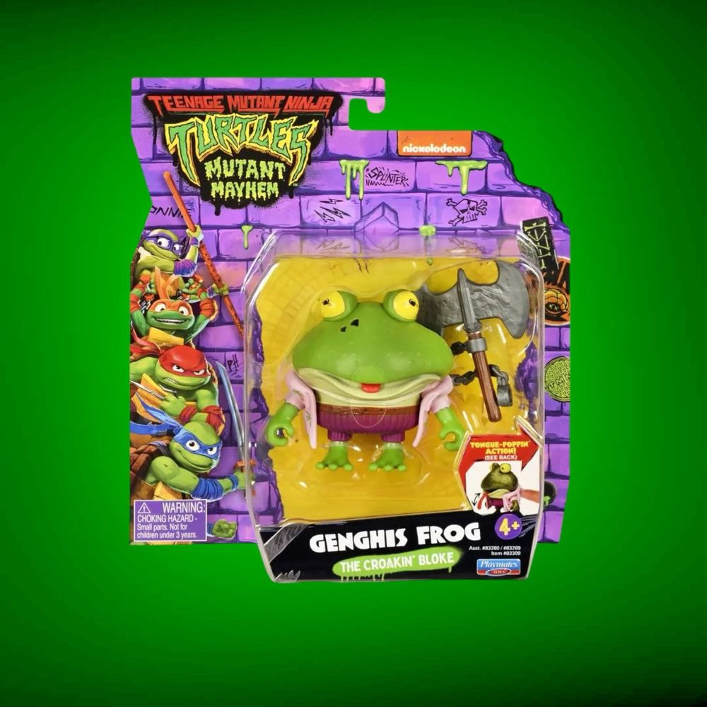 Teenage Mutant Ninja Turtles: Mutant Mayhem Genghis Frog  - Playmates (Teenage Mutant Ninja Turtles Mutant Mayhem) action figure collectible [Barcode 043377833093] - Main Image 2