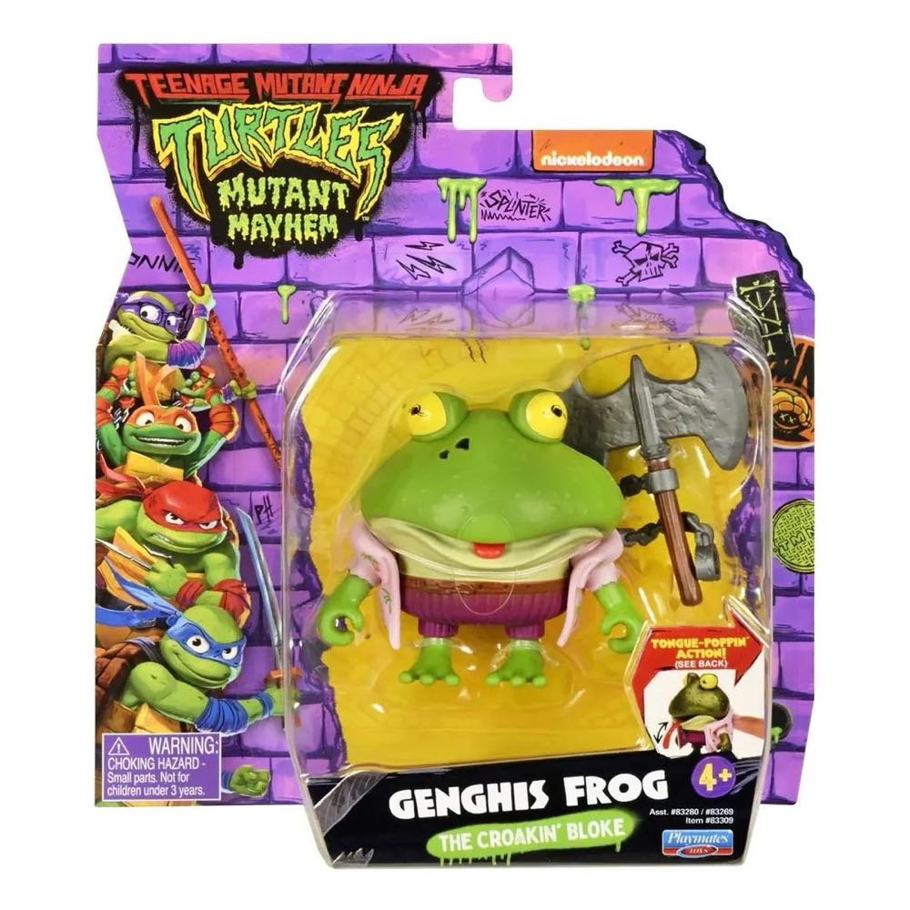 Teenage Mutant Ninja Turtles: Mutant Mayhem Genghis Frog  - Playmates (Teenage Mutant Ninja Turtles Mutant Mayhem) action figure collectible [Barcode 043377833093] - Main Image 3