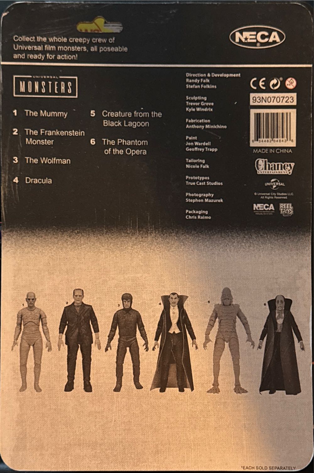 Retro The Phantom Of The Opera Glow-In-The-Dark - Neca (Universal Monsters) action figure collectible [Barcode 634482048436] - Main Image 2