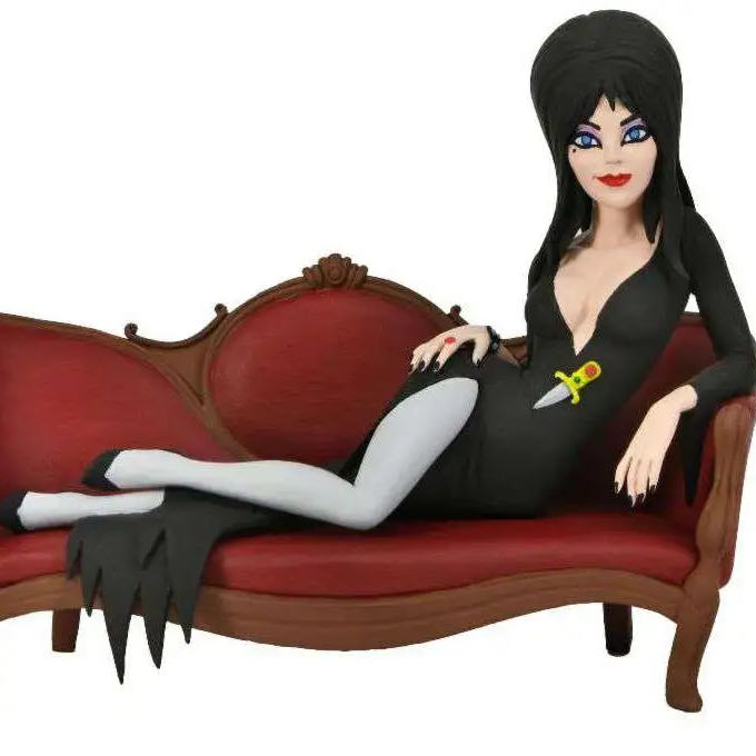 Toony Terrors Elvira On Couch 6” Action Figure Boxed Set - Neca (Toony Terrors) action figure collectible [Barcode 634482560822] - Main Image 4