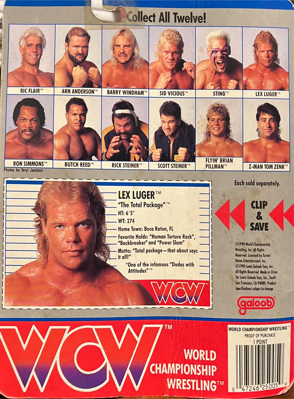 Lex Luger - Galoob - Galoob action figure collectible [Barcode 047246250059] - Main Image 3