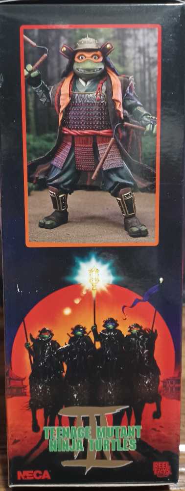 TMNT 3 - Michaelangelo And Leonardo (TMTN III) - Neca/Reel Toys (Teenage Mutant Ninja Turtles) action figure collectible [Barcode 634482543849] - Main Image 3