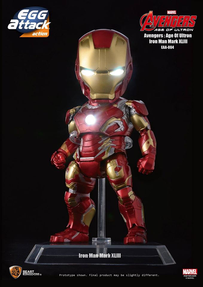 EAA-004 MK 43 IRON MAN - Beast Kingdom (Marvel Avengers Age Of Ultron) action figure collectible - Main Image 2