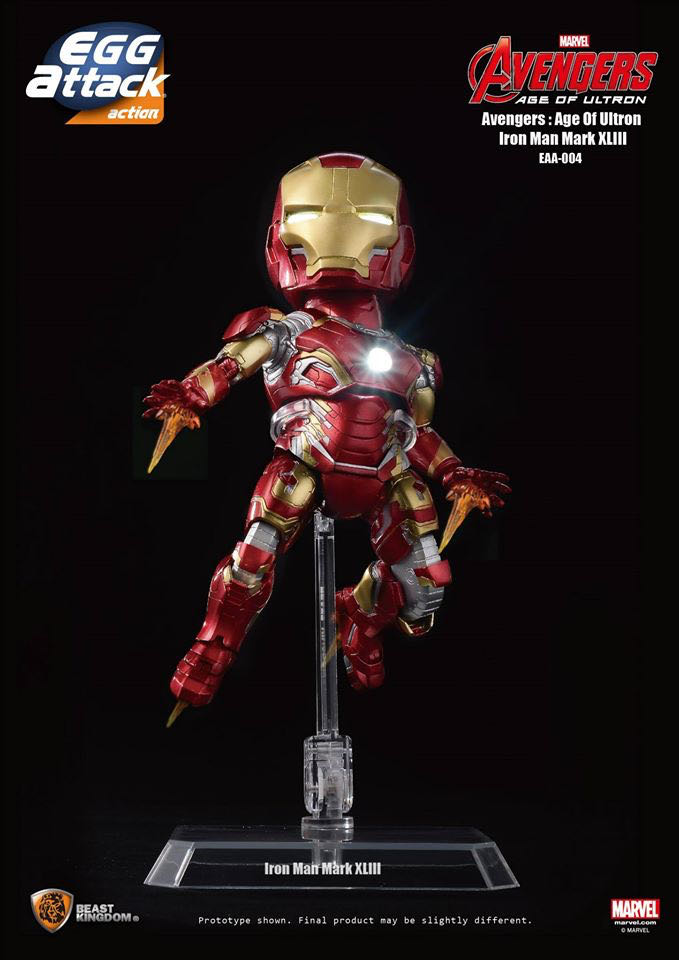 EAA-004 MK 43 IRON MAN - Beast Kingdom (Marvel Avengers Age Of Ultron) action figure collectible - Main Image 3