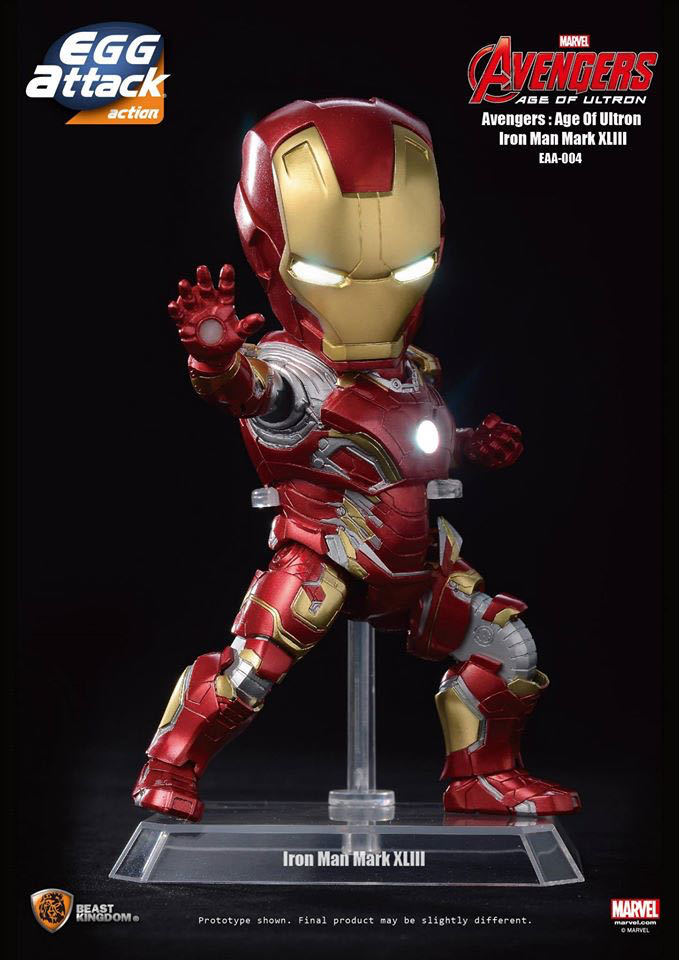 EAA-004 MK 43 IRON MAN - Beast Kingdom (Marvel Avengers Age Of Ultron) action figure collectible - Main Image 4