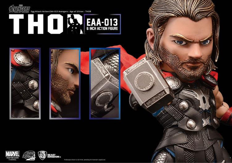 Avengers: Age of Ultron Egg Attack Action EAA-013 Thor - Beast Kingdom (Marvel Avengers Age Of Ultron) action figure collectible - Main Image 2
