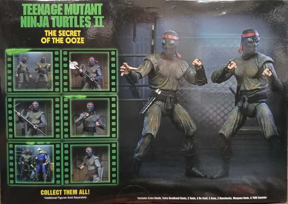 *TMNT II - Foot Soldier (2 Pack) - Neca (TMNT NECA Movie) action figure collectible [Barcode 634482543801] - Main Image 2