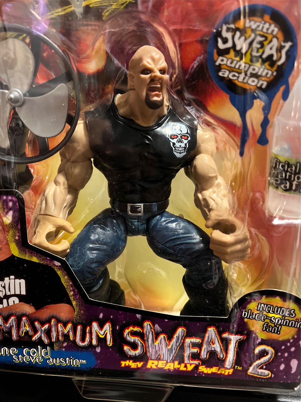 Jakks/WWF Stone Cold Steve Austin Maximum Sweat - Jakks Pacific / WWE (WWF Maximum Sweat) action figure collectible [Barcode 039897847030] - Main Image 3