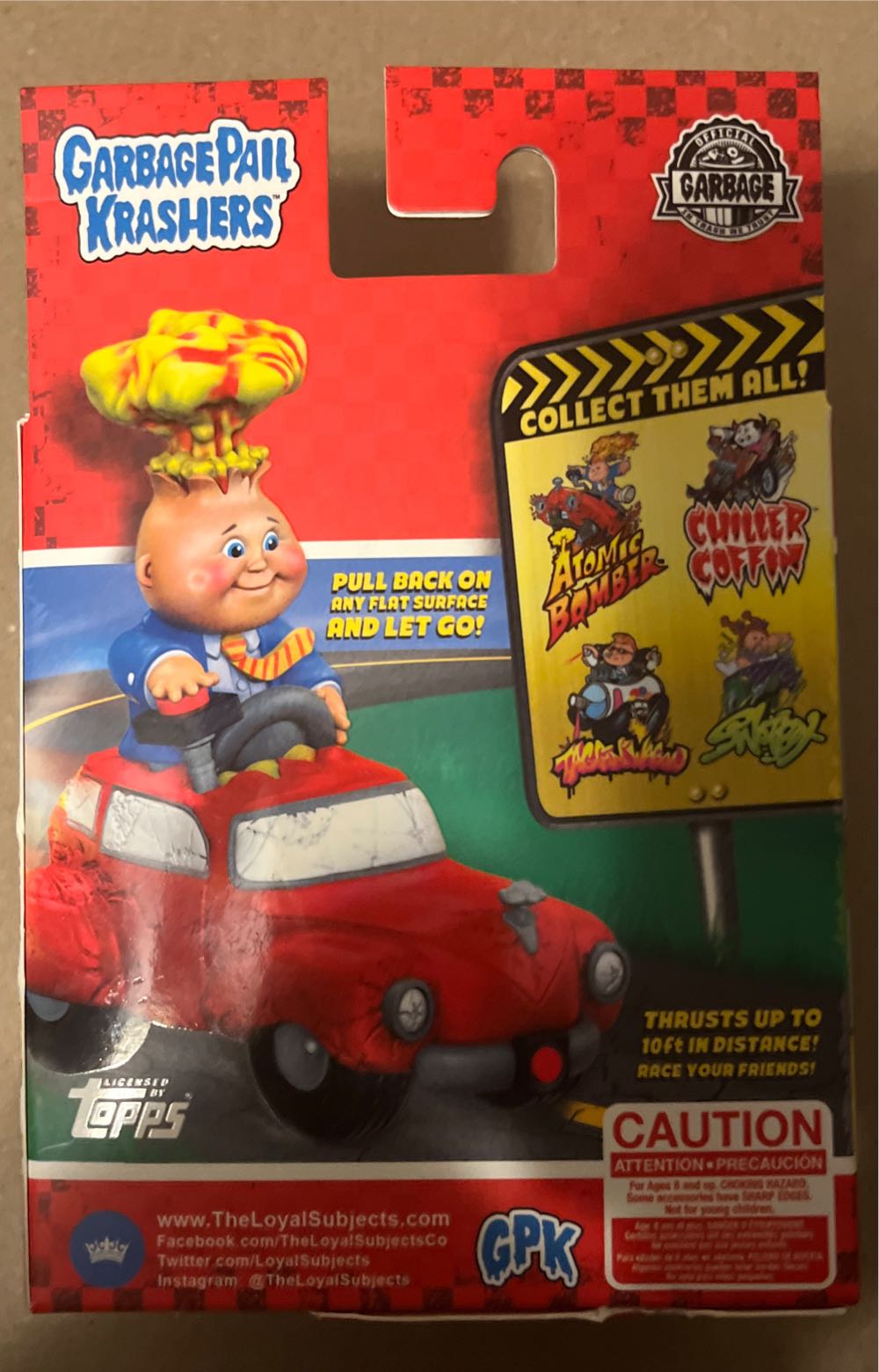 Kids Gpk Kids Krashers Topps Garbage Pail Kids Topps Gpk Krashers Series New In Box The Loyal Subjects The Atomic Bomber Blasted Billy The Series Garbage - Topps action figure collectible [Barcode 850031460362] - Main Image 3