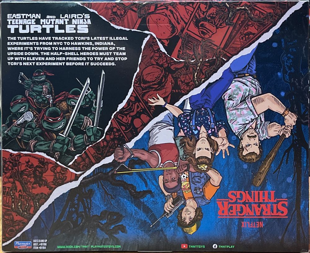 Playmates Tmnt Stranger Things Upside Down Remix Lucas And Donatello Netflix Mutant Ninja Turtles - Playmates (Teenage Mutant Ninja Turtles: Crossover) action figure collectible [Barcode 043377811947] - Main Image 2