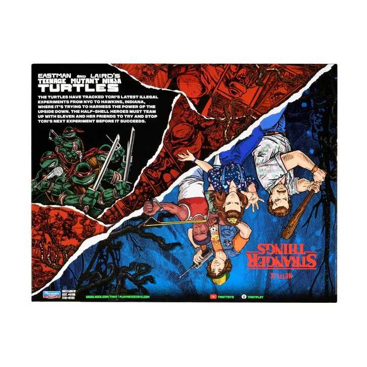 Playmates Tmnt Stranger Things Upside Down Remix Lucas And Donatello Netflix Mutant Ninja Turtles - Playmates (Teenage Mutant Ninja Turtles: Crossover) action figure collectible [Barcode 043377811947] - Main Image 4