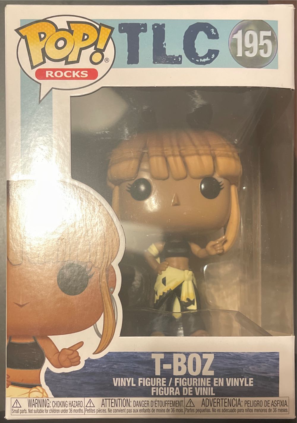 Funko Rocks #195 TLC T-Boz With Chase - Funko Pop Rocks action figure collectible [Barcode 889698529341] - Main Image 2