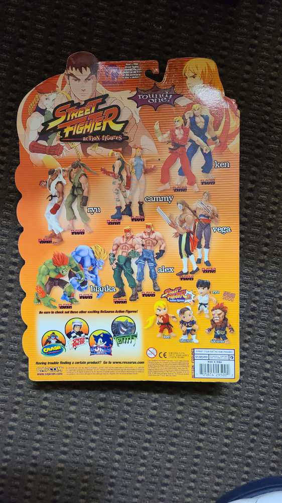 Street Fighter Action Figures Ken - Resaurus action figure collectible [Barcode 705804295002] - Main Image 2