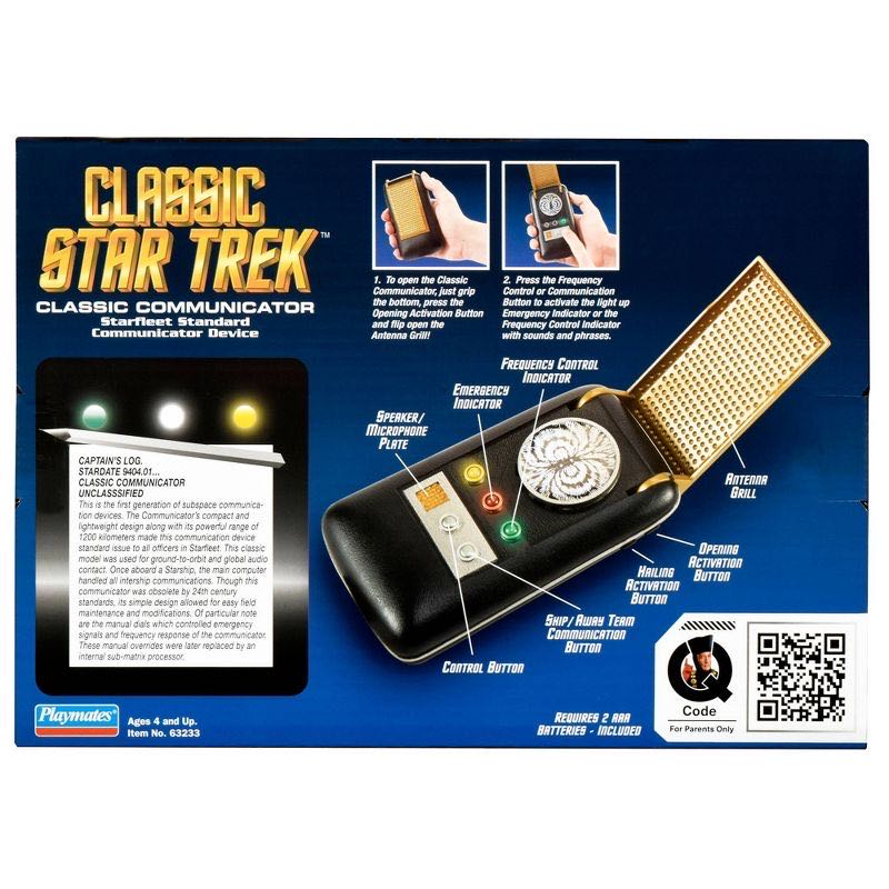 Classic Communicator - Playmates Toys (Star Trek TOS) action figure collectible [Barcode 043377632337] - Main Image 2