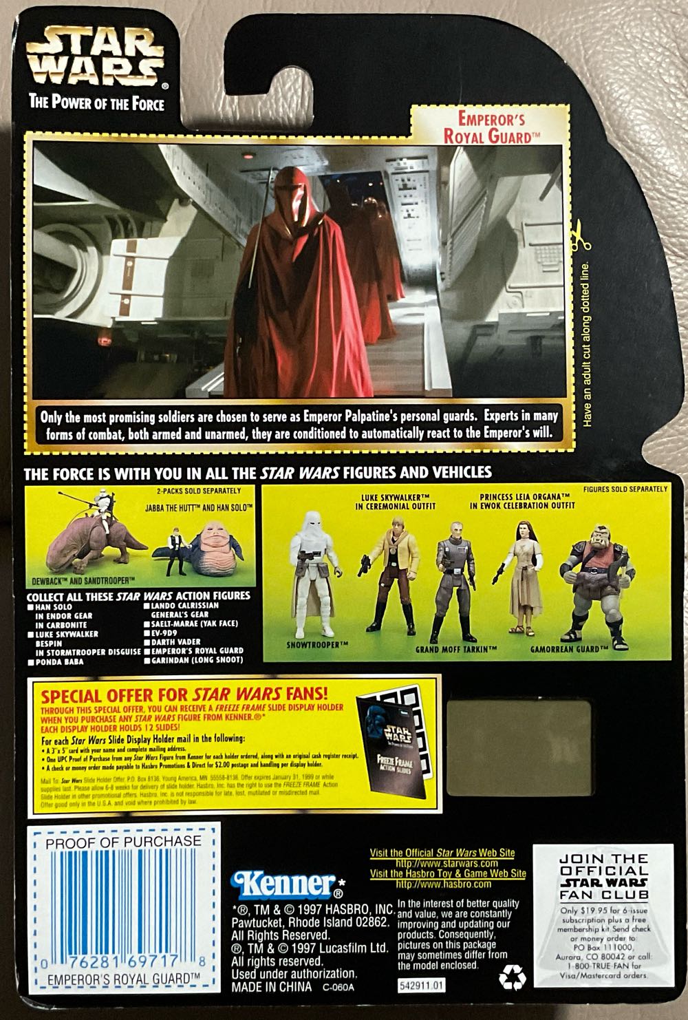 Power Of The Force (FF) - Emperor’s Royal Guard - Hasbro (The Return Of The Jedi) action figure collectible - Main Image 2